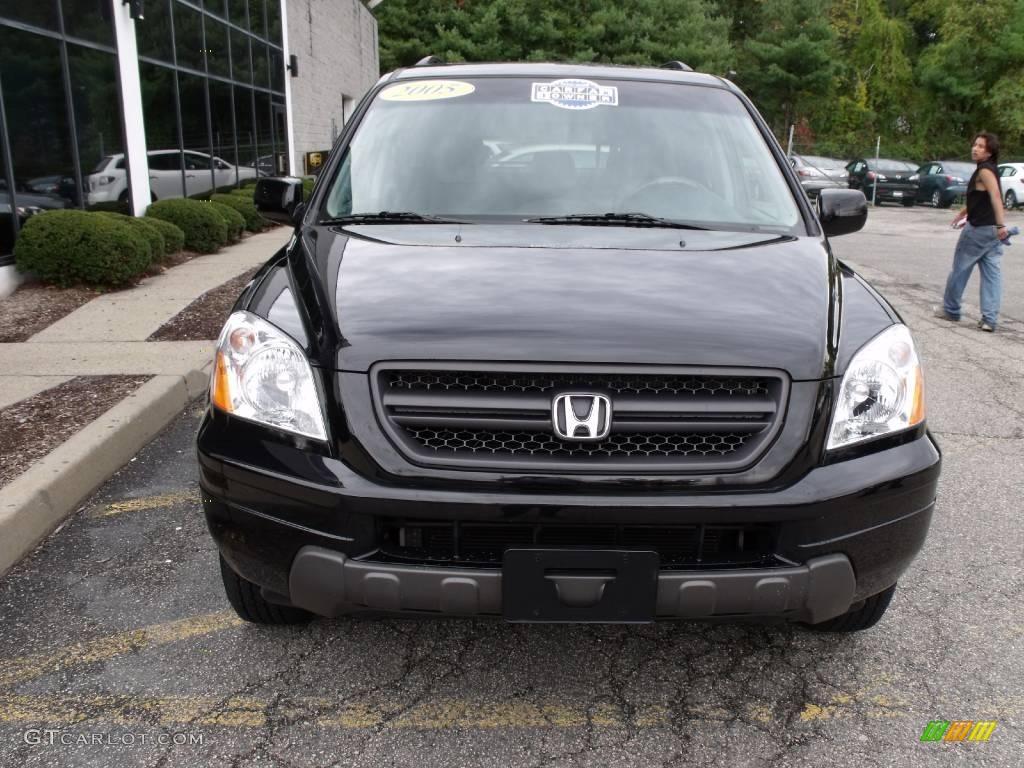 2005 Pilot EX-L 4WD - Nighthawk Black Pearl / Gray photo #2