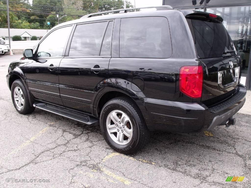 2005 Pilot EX-L 4WD - Nighthawk Black Pearl / Gray photo #5