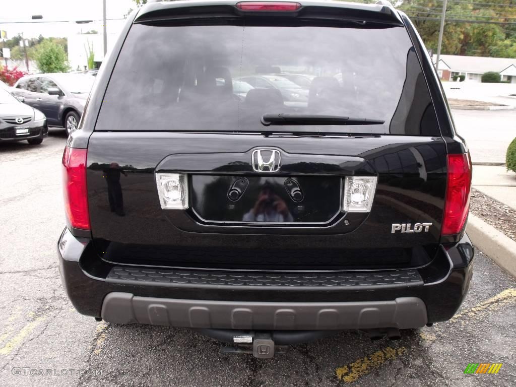 2005 Pilot EX-L 4WD - Nighthawk Black Pearl / Gray photo #6
