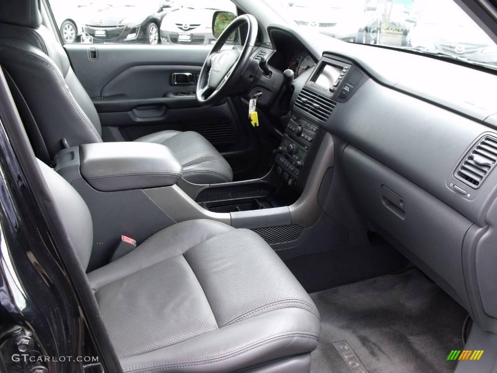 2005 Pilot EX-L 4WD - Nighthawk Black Pearl / Gray photo #11