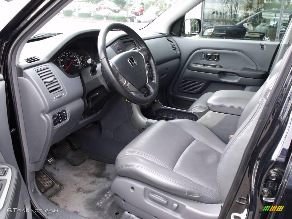 2005 Pilot EX-L 4WD - Nighthawk Black Pearl / Gray photo #15