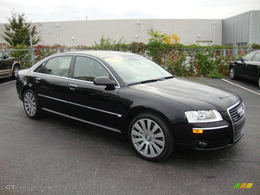 2007 Brilliant Black Audi A8 L 4.2 quattro #19633432 Photo #5 | GTCarLot.com - Car Color Galleries