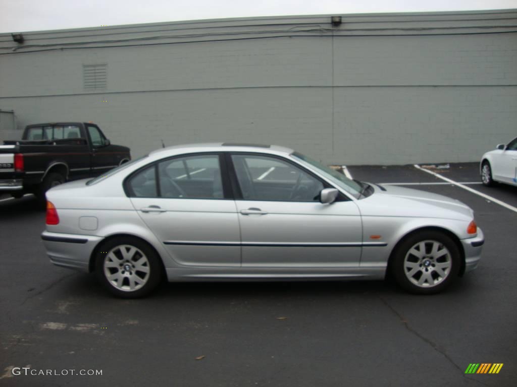 2000 3 Series 323i Sedan - Titanium Silver Metallic / Grey photo #6