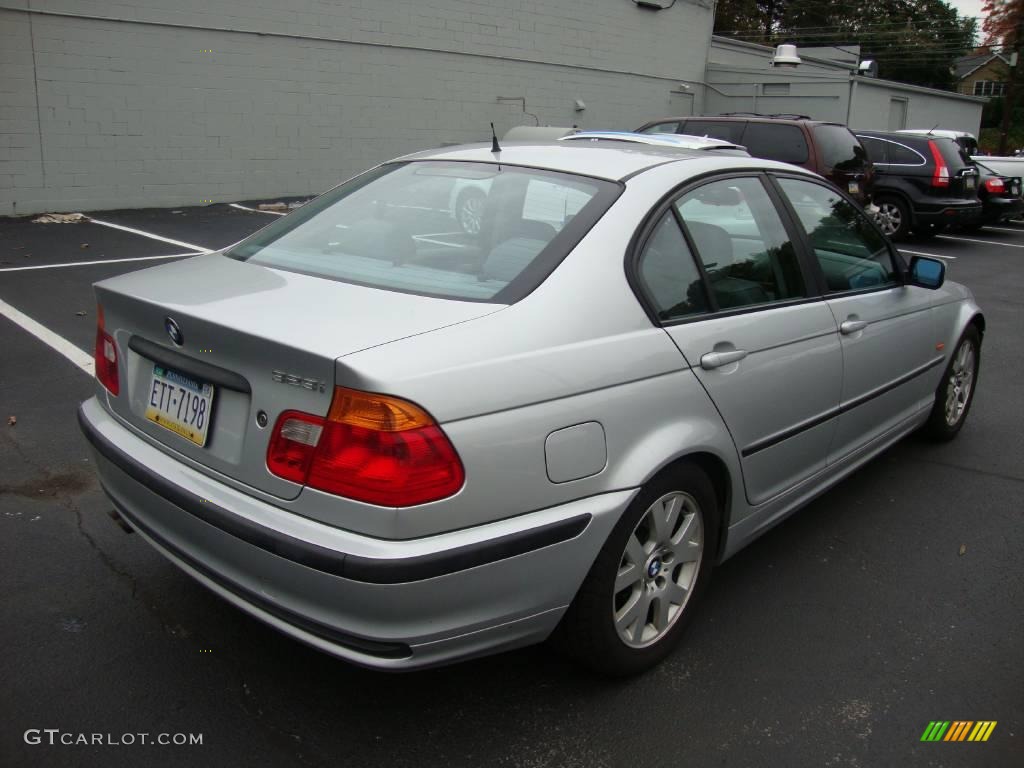 2000 3 Series 323i Sedan - Titanium Silver Metallic / Grey photo #7