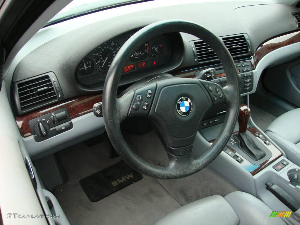 2000 3 Series 323i Sedan - Titanium Silver Metallic / Grey photo #11