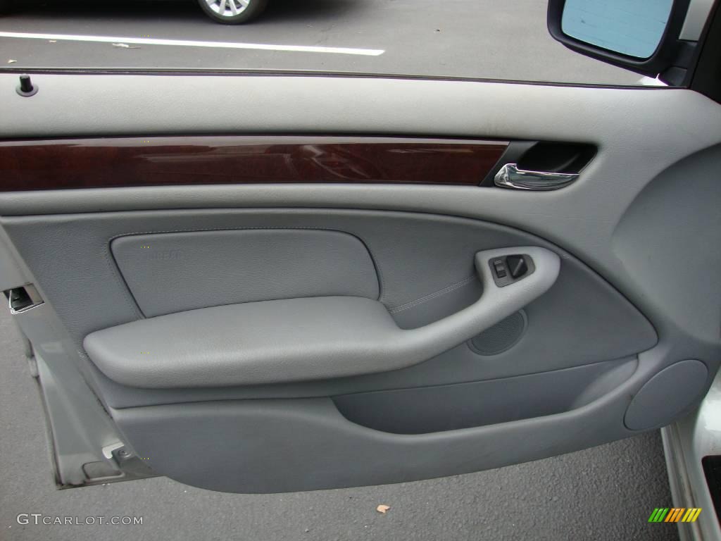 2000 3 Series 323i Sedan - Titanium Silver Metallic / Grey photo #13
