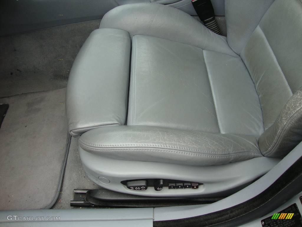 2000 3 Series 323i Sedan - Titanium Silver Metallic / Grey photo #14
