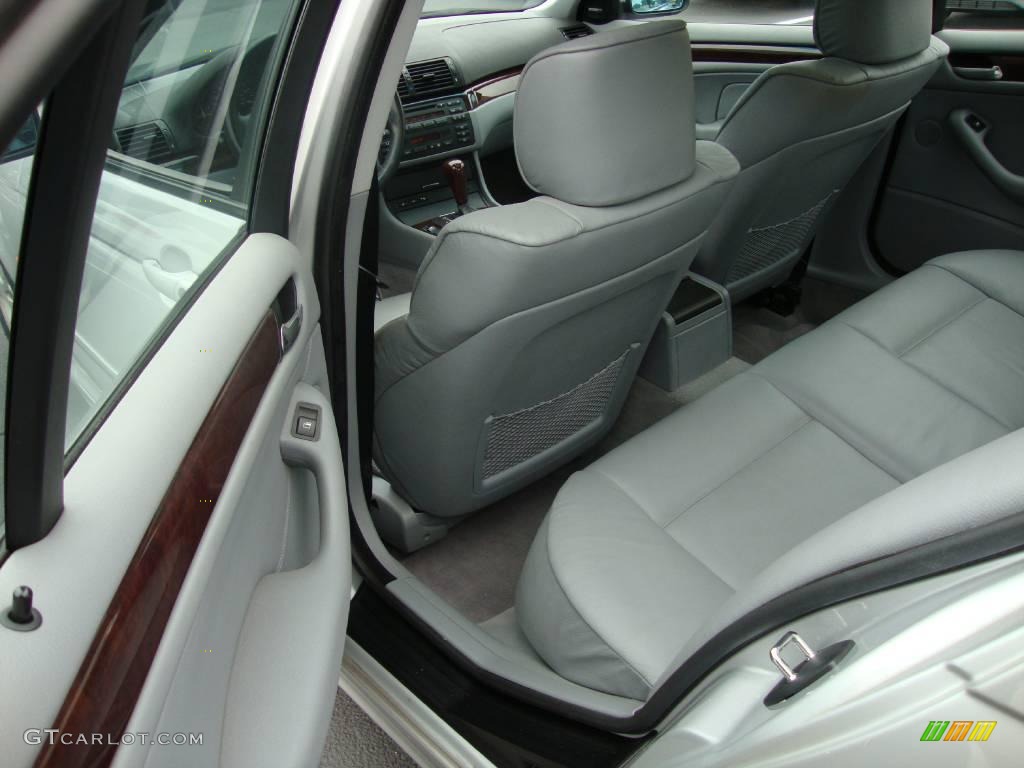 2000 3 Series 323i Sedan - Titanium Silver Metallic / Grey photo #20