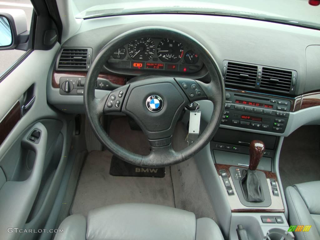 2000 3 Series 323i Sedan - Titanium Silver Metallic / Grey photo #35