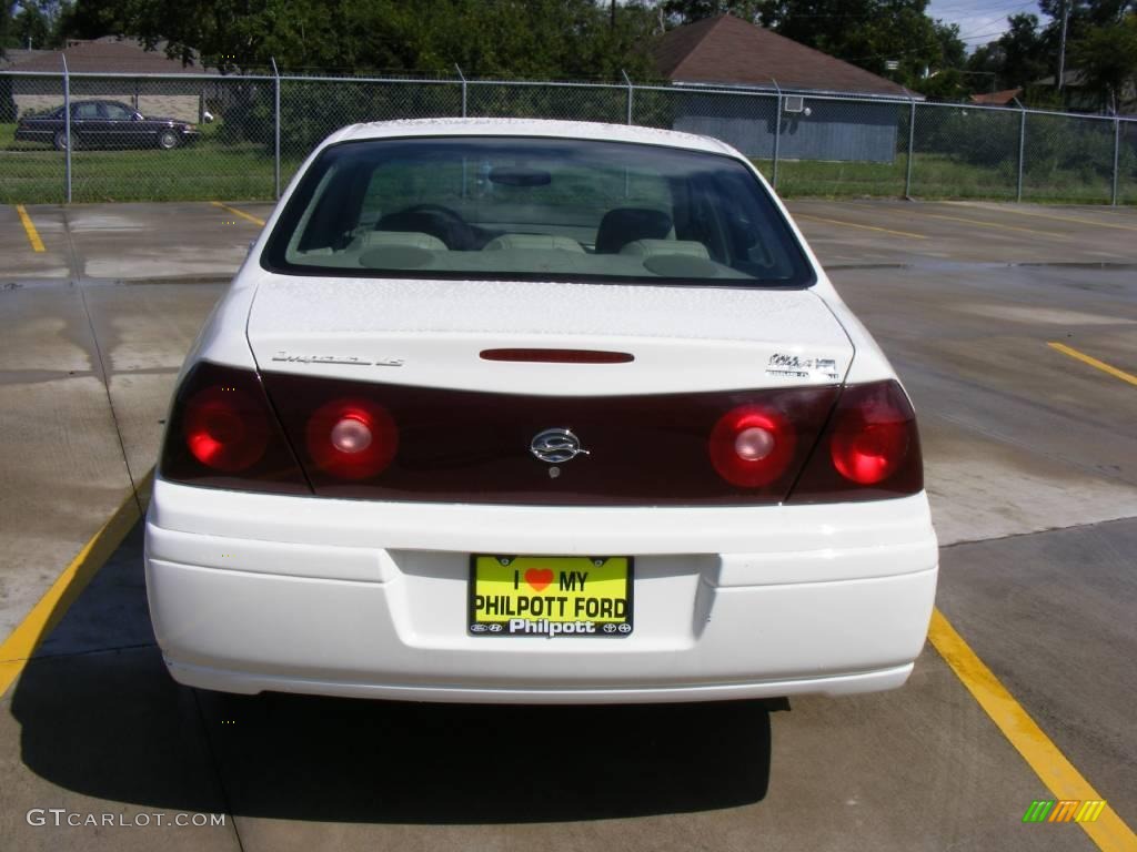 2004 Impala LS - White / Neutral Beige photo #4