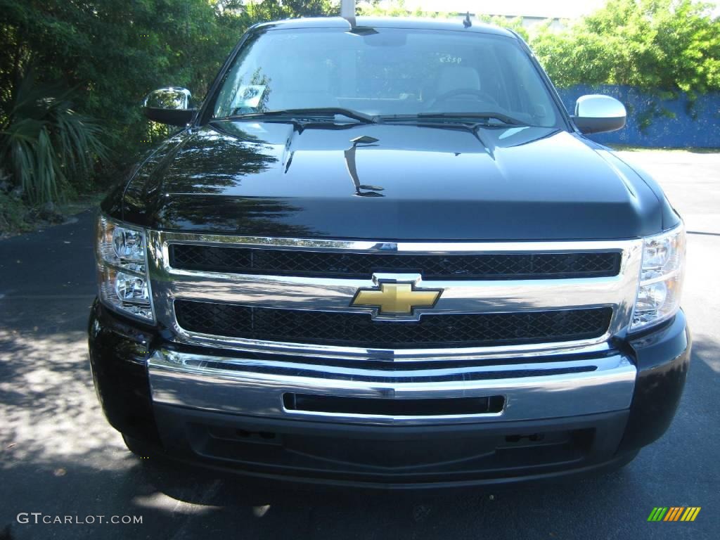 2009 Silverado 1500 LT Crew Cab - Black / Light Titanium photo #6