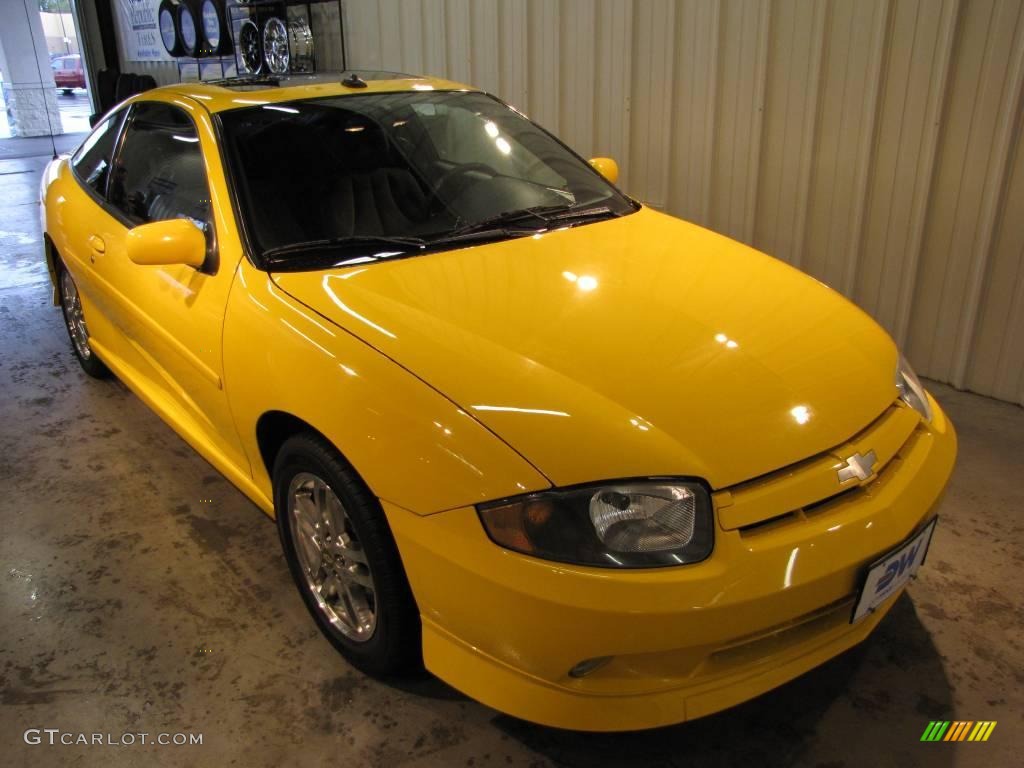 2003 Cavalier LS Sport Coupe - Yellow / Graphite Gray photo #1