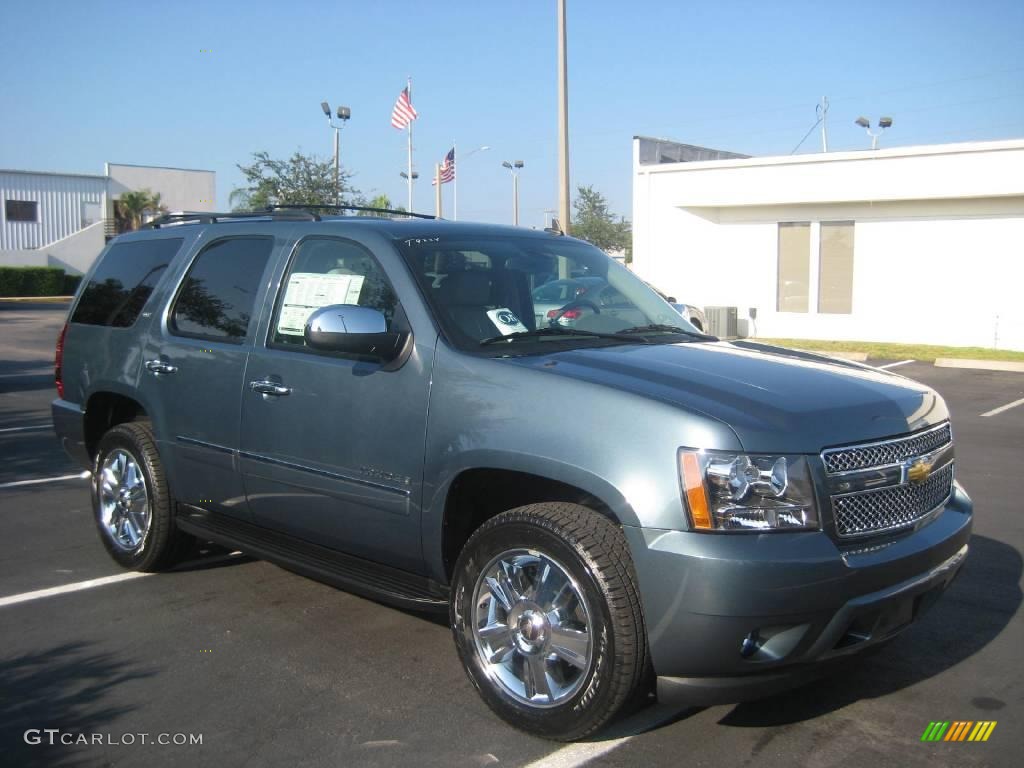 2009 Tahoe LTZ - Blue Granite Metallic / Light Titanium photo #11