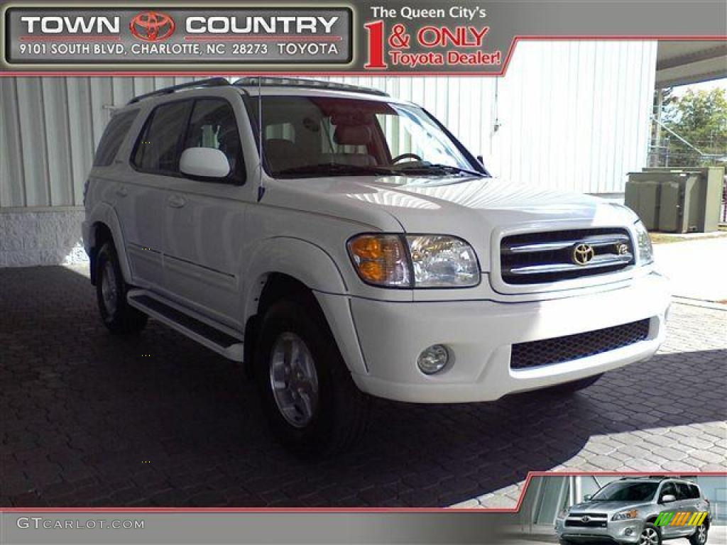 2002 Natural White Toyota Sequoia Limited 4wd 19649887