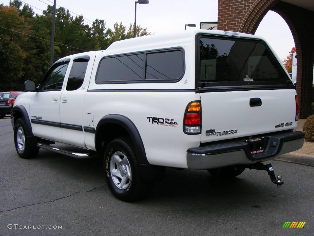 2002 Tundra SR5 TRD Access Cab 4x4 - Natural White / Light Charcoal photo #4