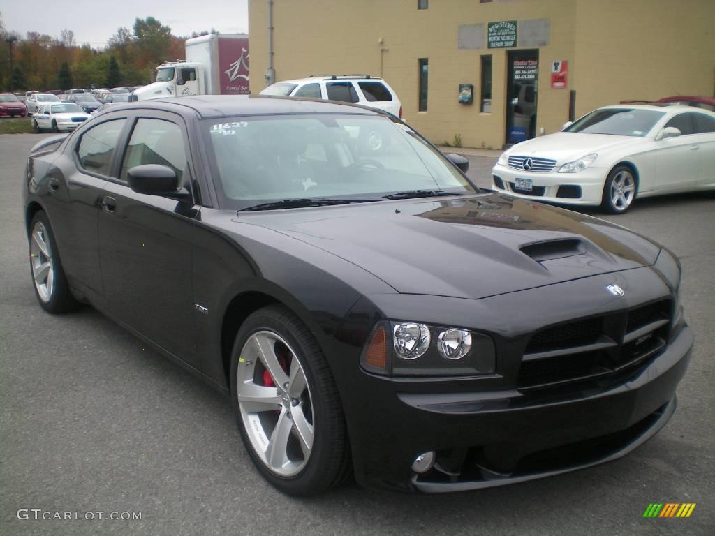 2010 Charger SRT8 - Brilliant Black Crystal Pearl / Dark Slate Gray photo #7