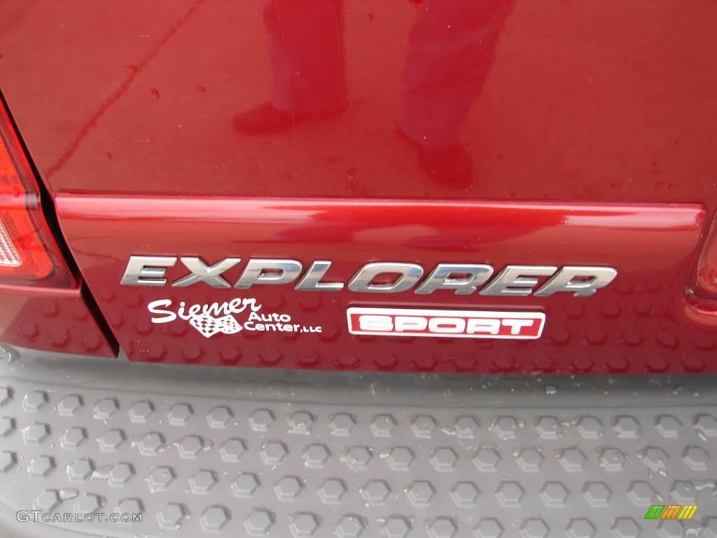 2001 Explorer Sport 4x4 - Toreador Red Metallic / Dark Graphite photo #13
