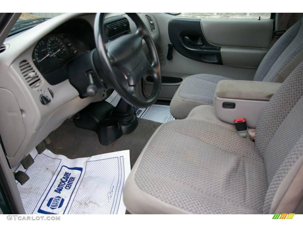 1999 Ranger XLT Regular Cab 4x4 - Amazon Green Metallic / Medium Prairie Tan photo #3