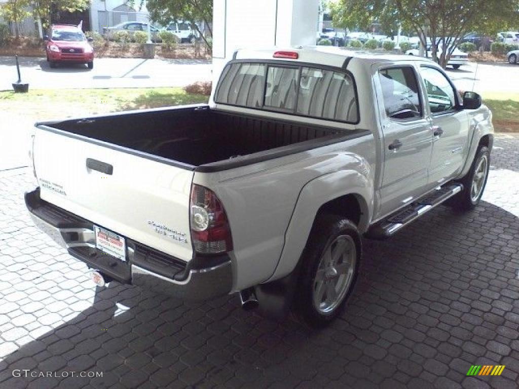 Super White 2009 Toyota Tacoma V6 SR5 PreRunner Double Cab Exterior Photo #19664718