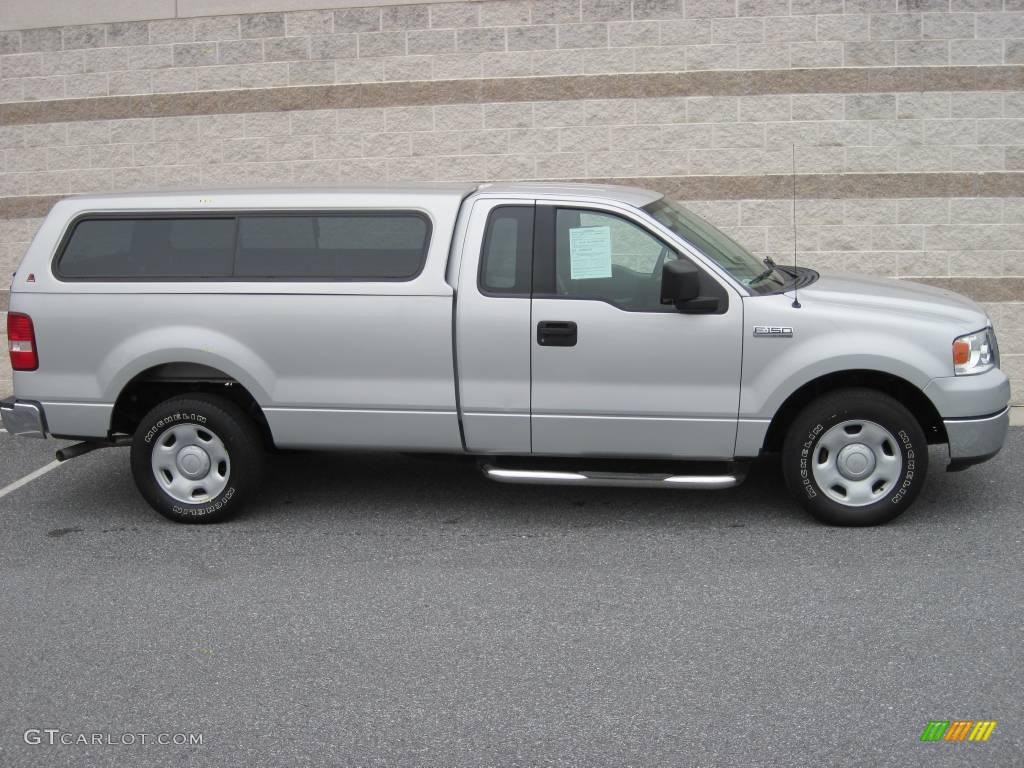 2004 F150 XLT Regular Cab - Silver Metallic / Dark Flint photo #1