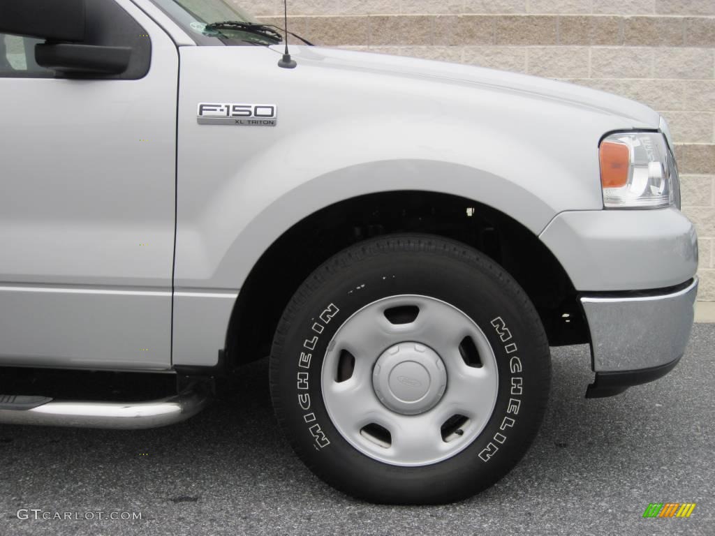 2004 F150 XLT Regular Cab - Silver Metallic / Dark Flint photo #4