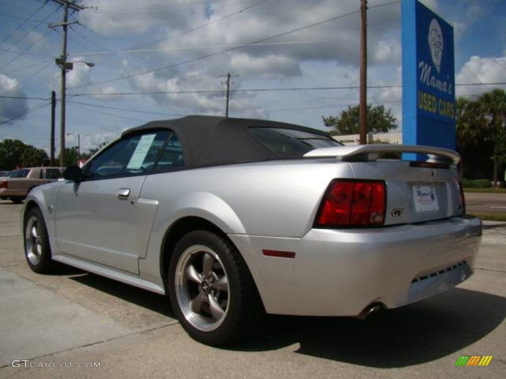 2004 Mustang GT Convertible - Silver Metallic / Dark Charcoal photo #6