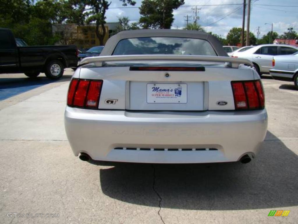 2004 Mustang GT Convertible - Silver Metallic / Dark Charcoal photo #7