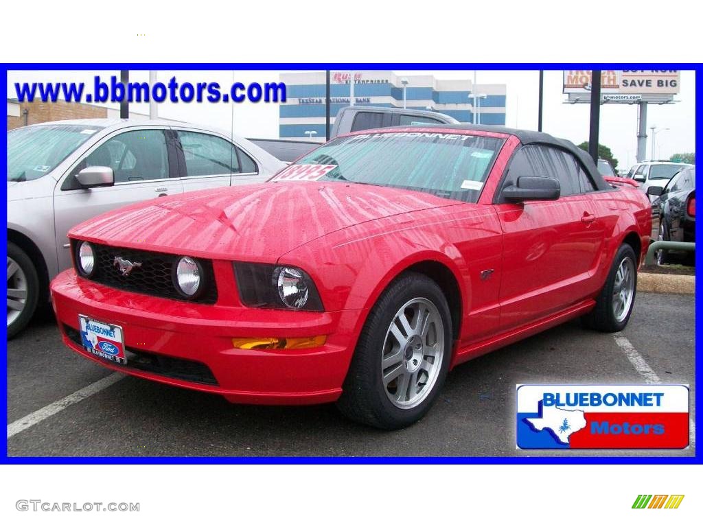 2005 Mustang GT Premium Convertible - Torch Red / Dark Charcoal photo #1