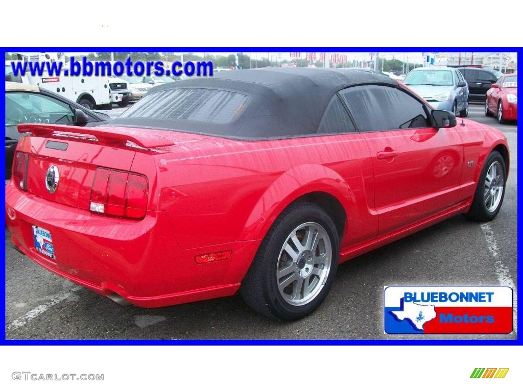 2005 Mustang GT Premium Convertible - Torch Red / Dark Charcoal photo #3
