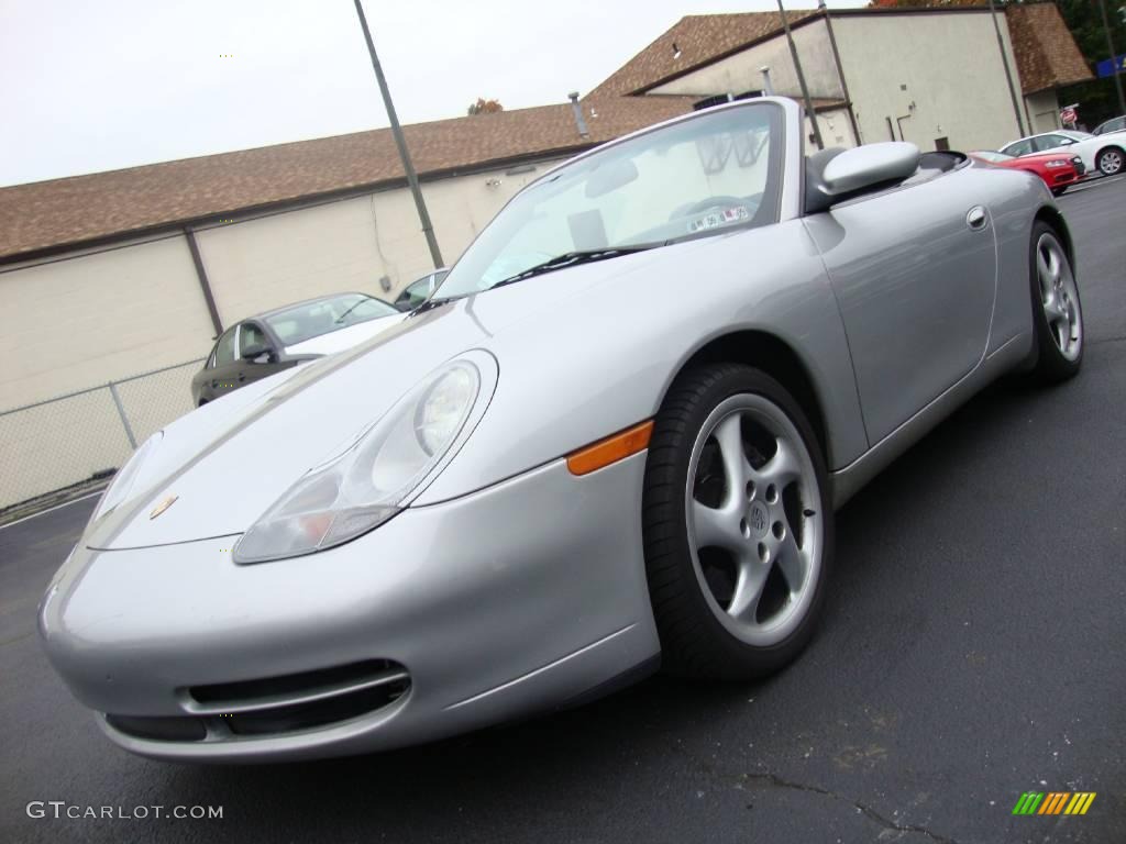 2000 911 Carrera Cabriolet - Arctic Silver Metallic / Graphite Grey photo #2