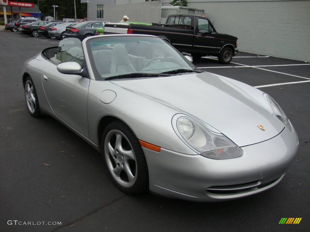 2000 911 Carrera Cabriolet - Arctic Silver Metallic / Graphite Grey photo #4