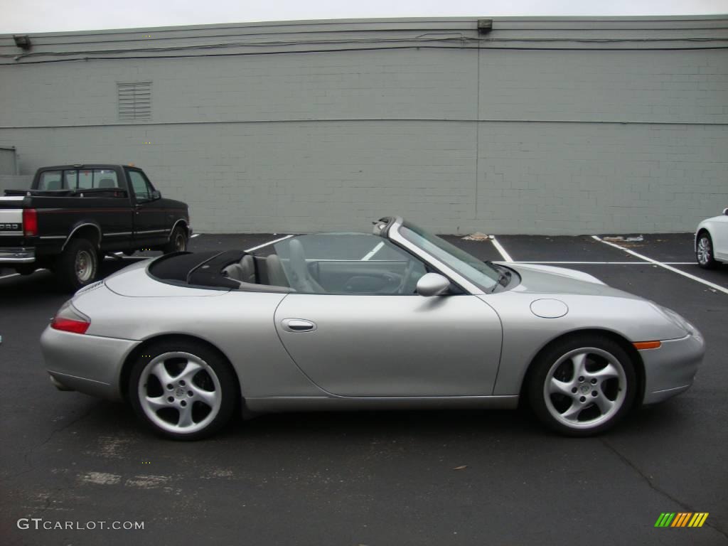 2000 911 Carrera Cabriolet - Arctic Silver Metallic / Graphite Grey photo #6