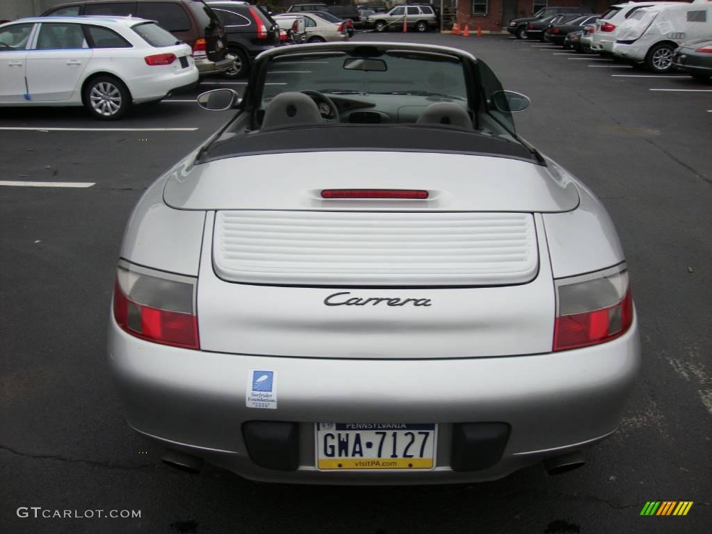 2000 911 Carrera Cabriolet - Arctic Silver Metallic / Graphite Grey photo #8