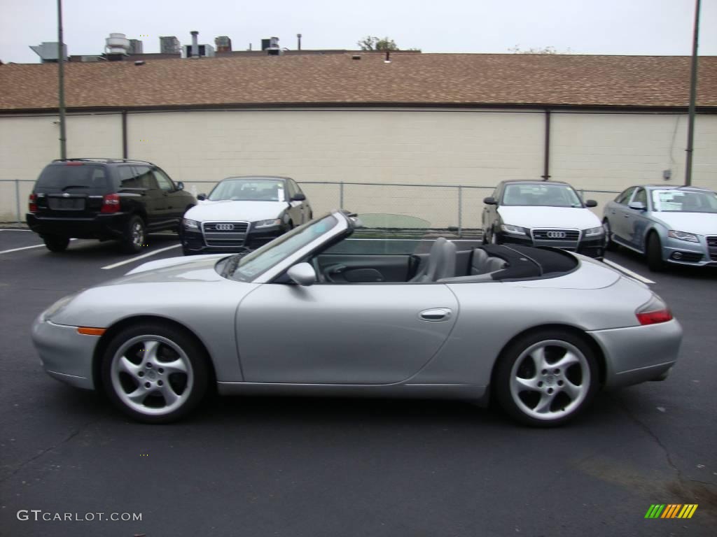 2000 911 Carrera Cabriolet - Arctic Silver Metallic / Graphite Grey photo #10