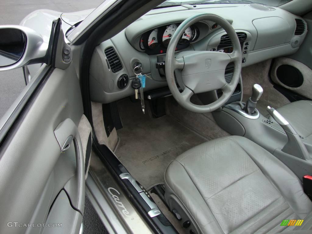 2000 911 Carrera Cabriolet - Arctic Silver Metallic / Graphite Grey photo #12