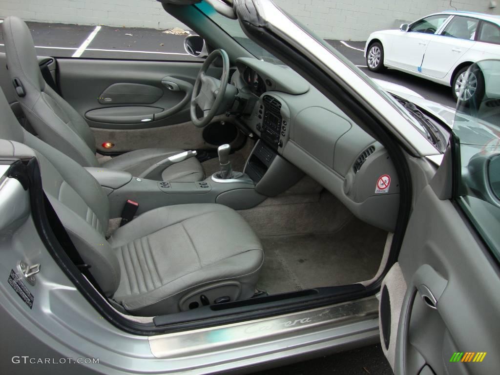 2000 911 Carrera Cabriolet - Arctic Silver Metallic / Graphite Grey photo #18