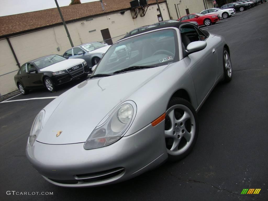 2000 911 Carrera Cabriolet - Arctic Silver Metallic / Graphite Grey photo #35