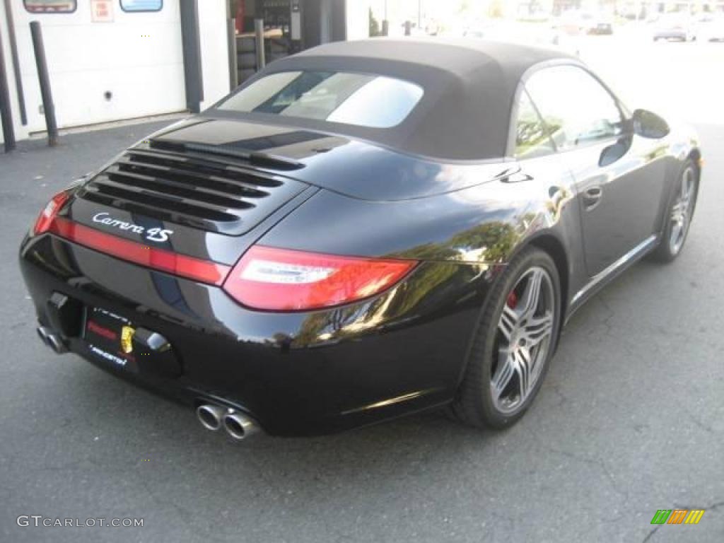 2010 911 Carrera 4S Cabriolet - Black / Black photo #4