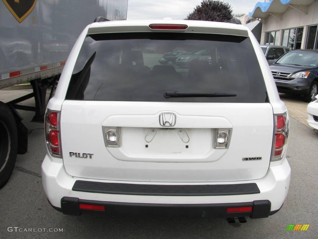 2007 Pilot EX-L 4WD - Taffeta White / Saddle photo #4