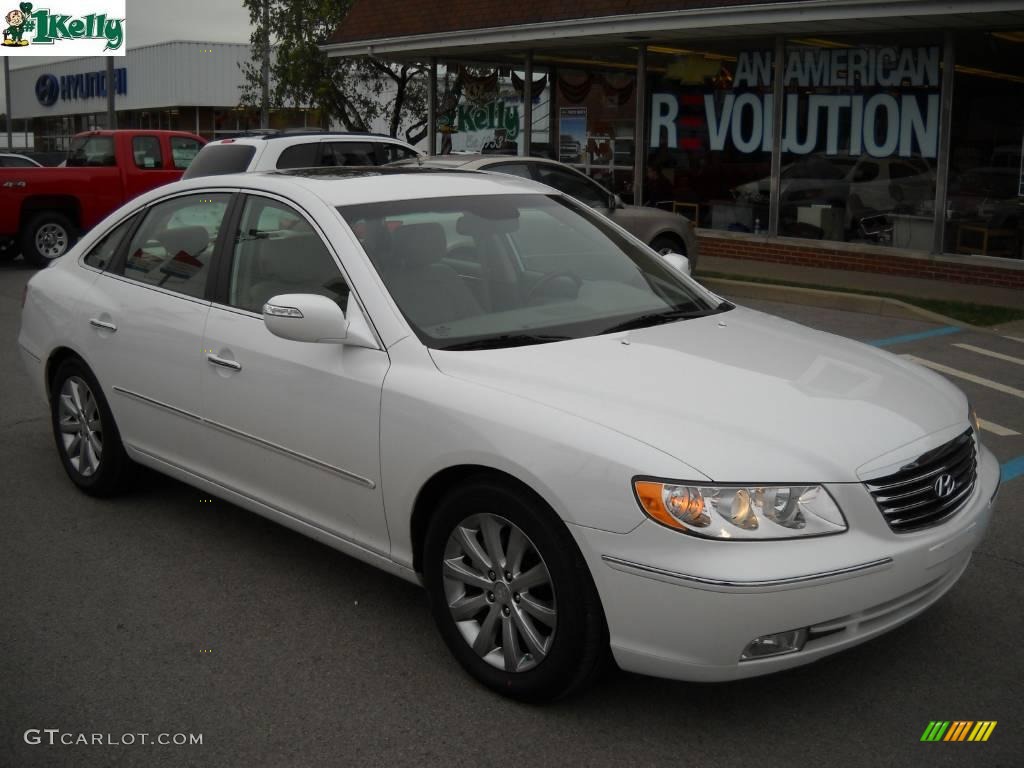 2009 Azera Limited - Ivory Pearl / Beige photo #1