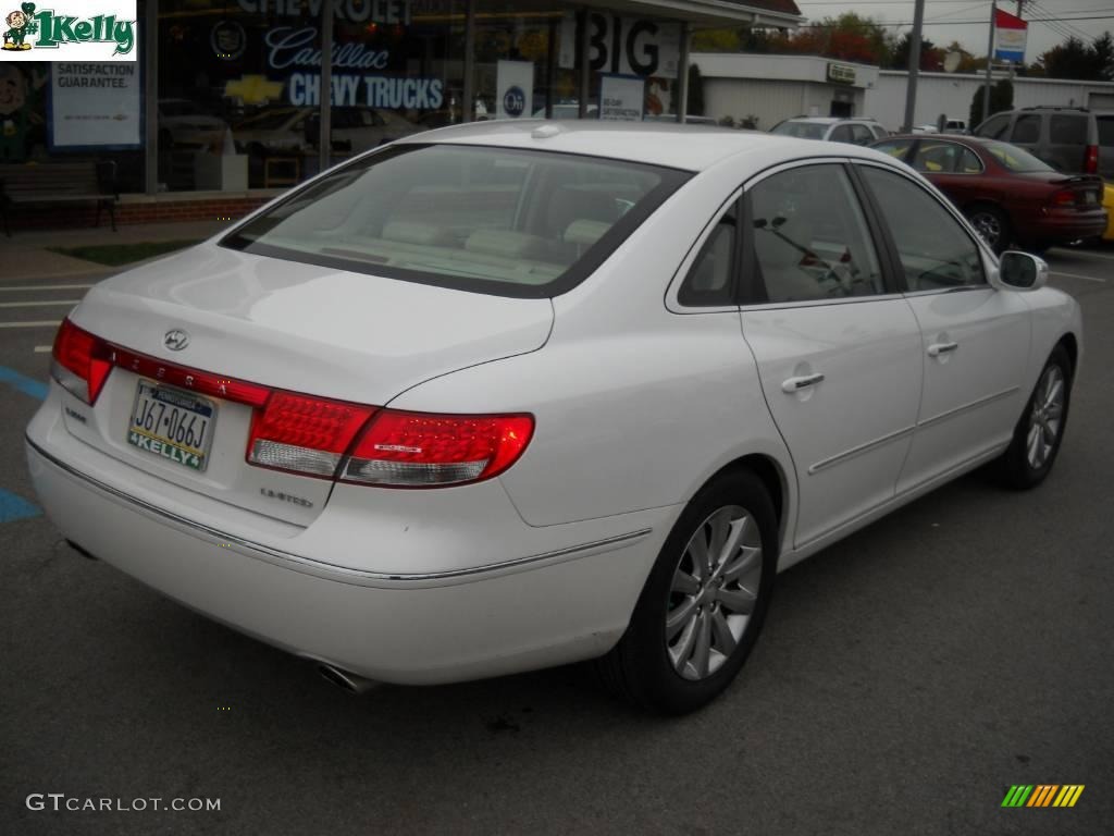 2009 Azera Limited - Ivory Pearl / Beige photo #3