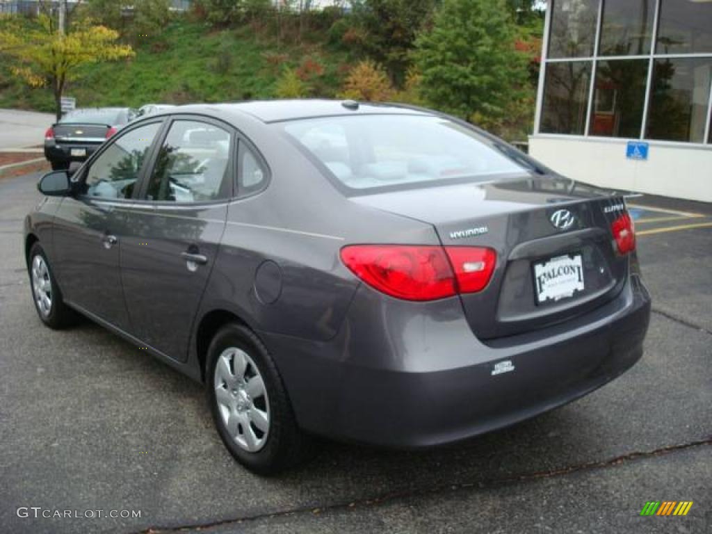 2009 Elantra GLS Sedan - Carbon Gray / Gray photo #2