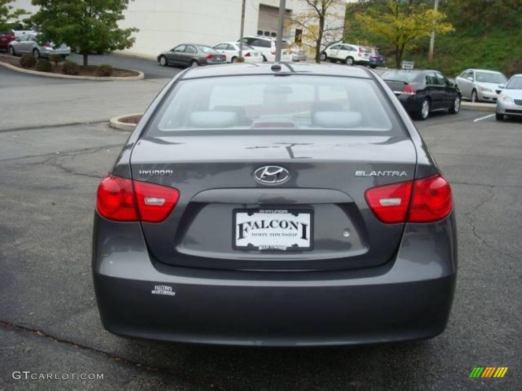 2009 Elantra GLS Sedan - Carbon Gray / Gray photo #3