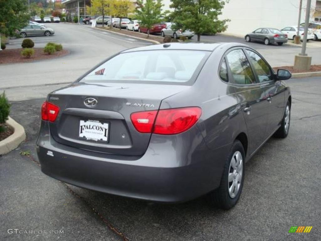 2009 Elantra GLS Sedan - Carbon Gray / Gray photo #4