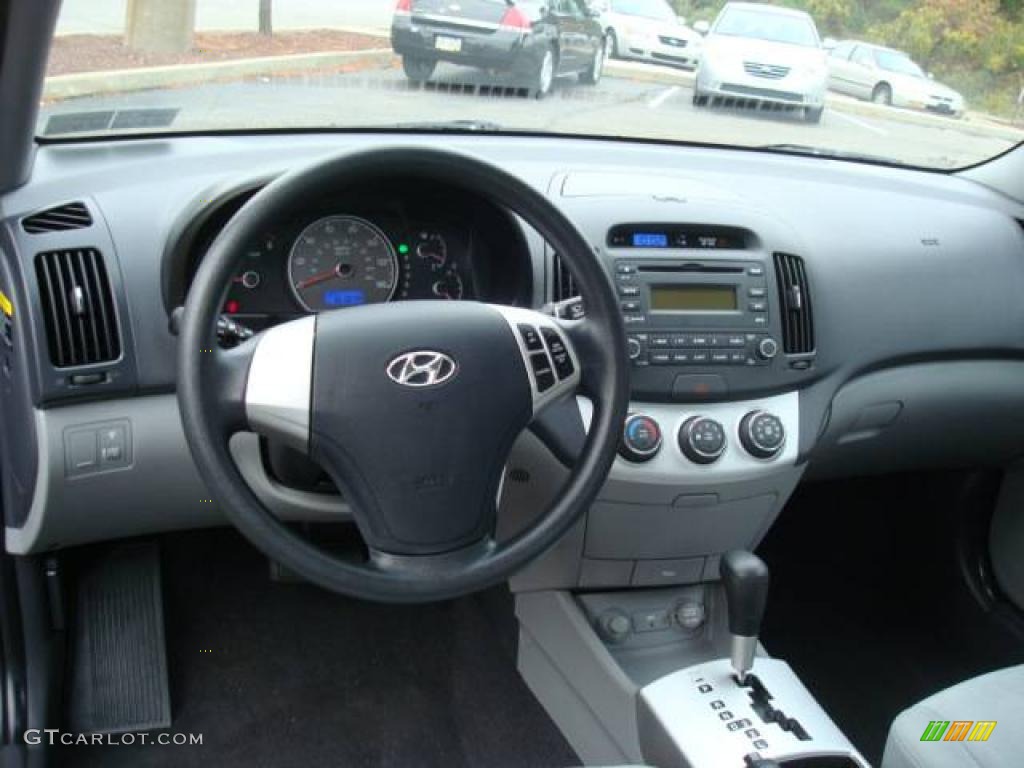2009 Elantra GLS Sedan - Carbon Gray / Gray photo #10