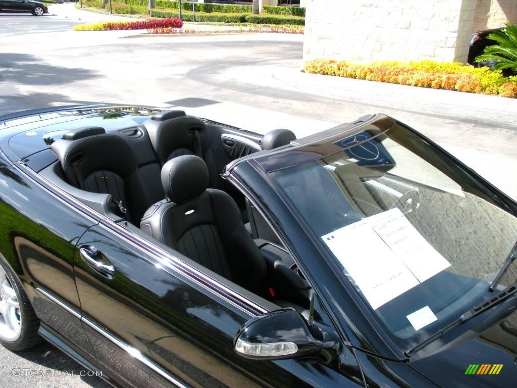 2006 CLK 55 AMG Cabriolet - Black / Charcoal photo #12