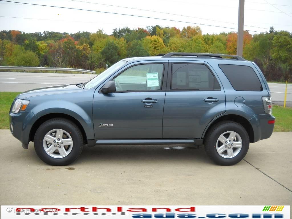 2010 Mariner Hybrid 4WD - Steel Blue Metallic / Stone photo #5