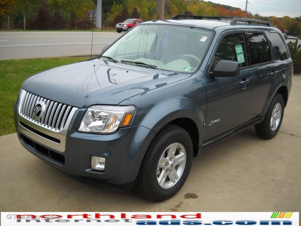 2010 Mariner Hybrid 4WD - Steel Blue Metallic / Stone photo #12
