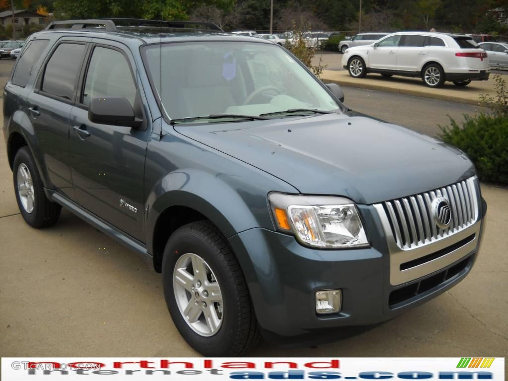 2010 Mariner Hybrid 4WD - Steel Blue Metallic / Stone photo #14
