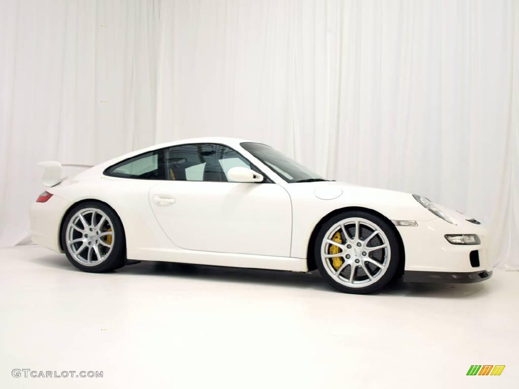 2007 911 GT3 - Carrara White / Black w/Alcantara photo #3